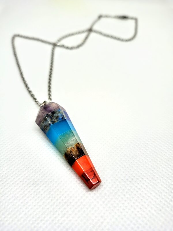 Collar Dije 7 Chakras Cuarzo - Imagen 2