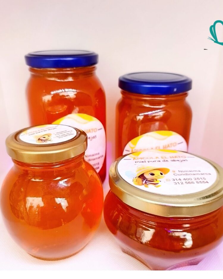 Miel Natural en frasco de vidrio - Alimentos y Bienestar